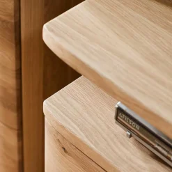 Wohnen Tv & Hifi-Möbel<150 cm breite TV Kommode in Eiche Bianco - Crokas