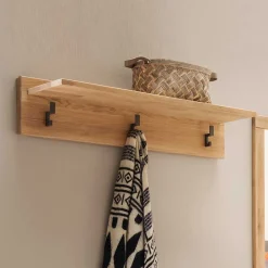 Wohnen Garderoben<90 cm breite Wandgarderobe mit Hutablage - Dulciana