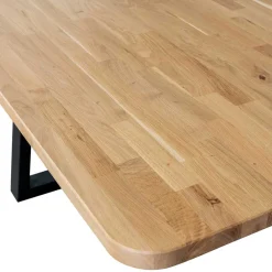 Wohnen Tische<240 cm breiter Esszimmertisch aus Eichenholz - Serinina