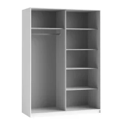 Wohnen Kleiderschränke<150 cm breiter Kleiderschrank mit Schiebetüren in Weiß - Juleste