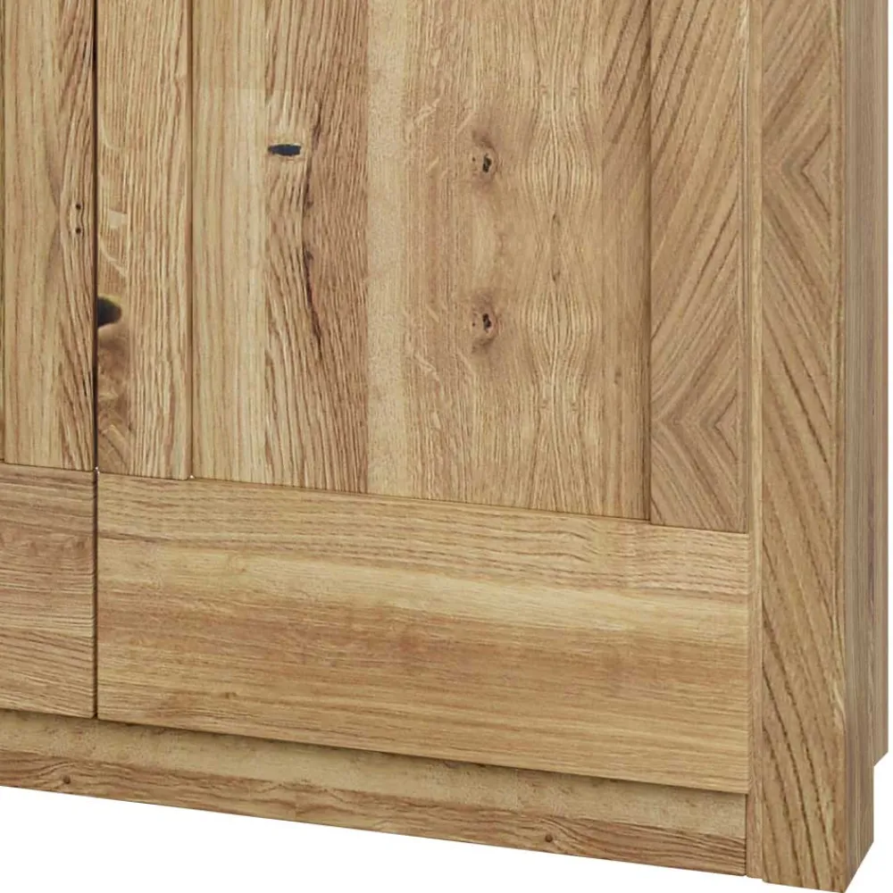 Wohnen Kleiderschränke|Schränke<200 cm breiter Kleiderschrank 4-türig in Asteiche - Zamron