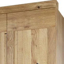 Wohnen Kleiderschränke|Schränke<200 cm breiter Kleiderschrank 4-türig in Asteiche - Zamron