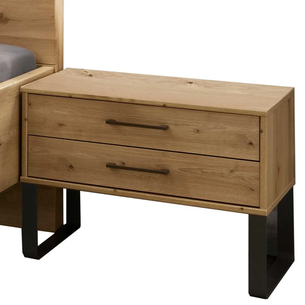 Wohnen Betten<140 cm breites Bett im Industry Style - Siestago