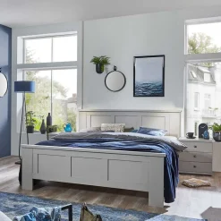 Wohnen Betten<140 cm breites Bett im modernen Landhaus Look - Ridonna