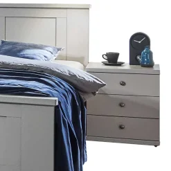 Wohnen Betten<140 cm breites Bett im modernen Landhaus Look - Ridonna