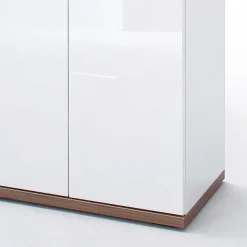 Wohnen Highboards<120 cm breites Highboard in Weiß Glanz - Icadro II