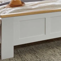Wohnen Betten<160 cm breites Landhausbett in vier Längen - Ignacio