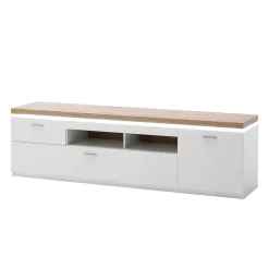 Wohnen Tv & Hifi-Möbel|Lowboards<195 cm breites TV Board mit LED Beleuchtung - Caldri