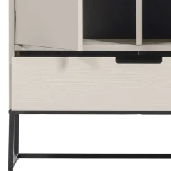 Wohnen Kommoden<149 cm hoher Schrank in Hellgrau - Lergavano