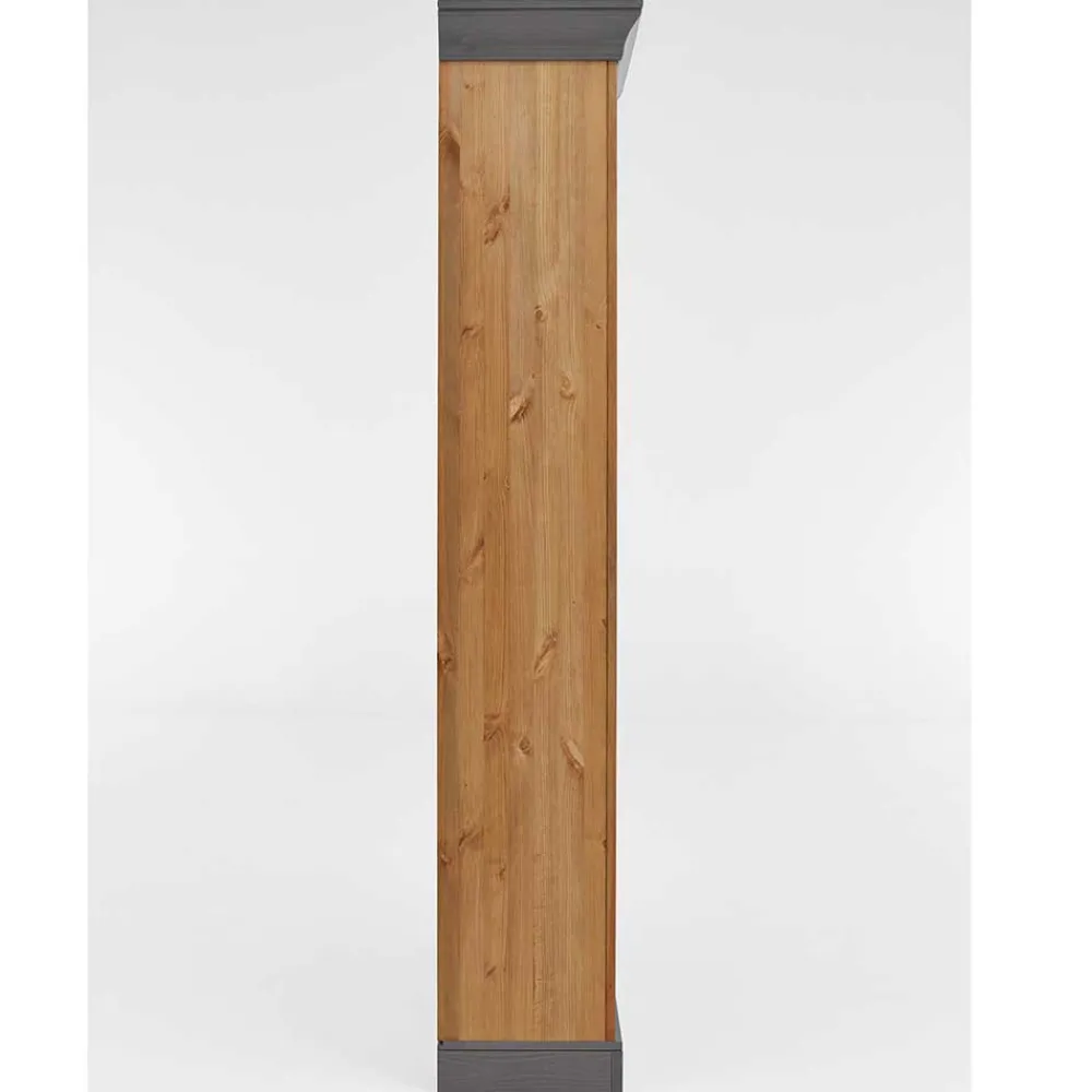 Wohnen Regale<202 cm hohes Landhaus Bücherregal zweifarbig - Eshelas