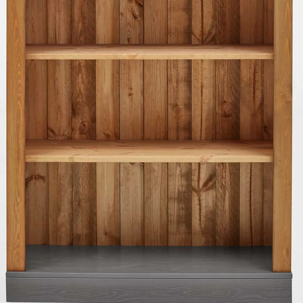 Wohnen Regale<202 cm hohes Landhaus Bücherregal zweifarbig - Eshelas