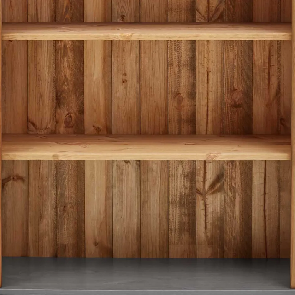 Wohnen Regale<202 cm hohes Landhaus Bücherregal zweifarbig - Eshelas