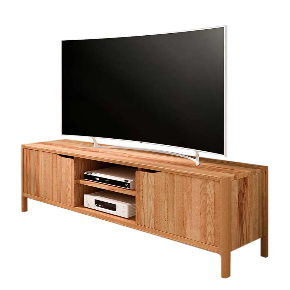 Wohnen Tv & Hifi-Möbel|Lowboards<48 cm hohes TV Board aus Kernbuche Massivholz - Lana