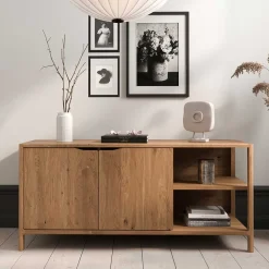 Wohnen Tv & Hifi-Möbel|Lowboards<140 cm Kommode mit Türen und Fächern - Laida