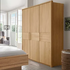 Wohnen Kleiderschränke<150 cm Schlafzimmer Schrank mit drei Türen - Emdsiva II