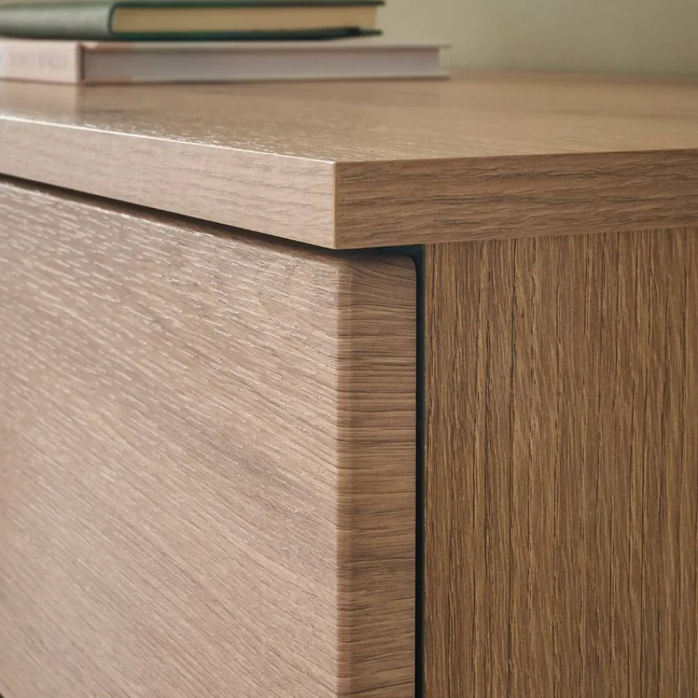 Wohnen Sideboards<200 cm Sideboard mit Glaseinsätzen - Brocus