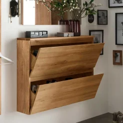 Wohnen Schränke<24 cm tiefer Wand Schuhschrank mit zwei Klappen - Sotunes
