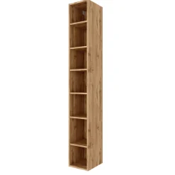 Wohnen Regale<7 Fächer Badzimmer Regal in Holz Optik - Lemnas