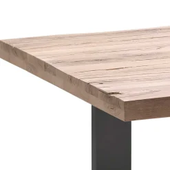 Wohnen Tische<5 Größen Esstisch mit Massivholzplatte - Astalgo