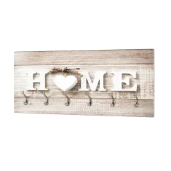 Wohnen Garderoben<6 Haken MDF Garderobe mit Home Druck - Cacirella