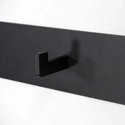 Wohnen Garderoben<3 Haken Wand-Garderobenleiste in Schwarz - Apulca