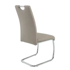 Wohnen Sessel<2 oder 4 Essstühle in Kunstleder Beige - Banda (Set)