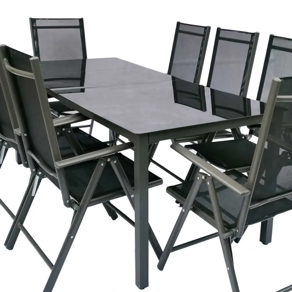 Wohnen Sitzgruppe<8 Personen Garten-Sitzgruppe Set - Micaelo (neunteilig)
