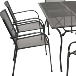 Wohnen Sitzgruppe<6 Personen Gartentischgruppe Set - Tyago (siebenteilig)