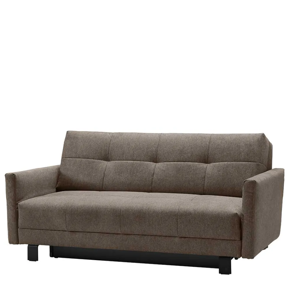 Wohnen Sofas<2 Personen Schlafcouch in Dunkelbraun - Jaxta