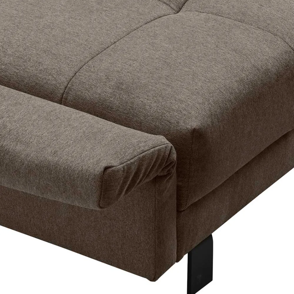 Wohnen Sofas<2 Personen Schlafcouch in Dunkelbraun - Jaxta