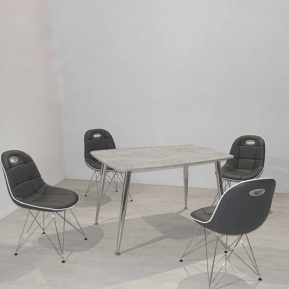 Wohnen Sitzgruppe<4 Personen Tischset modern - Exklusiva (fünfteilig)