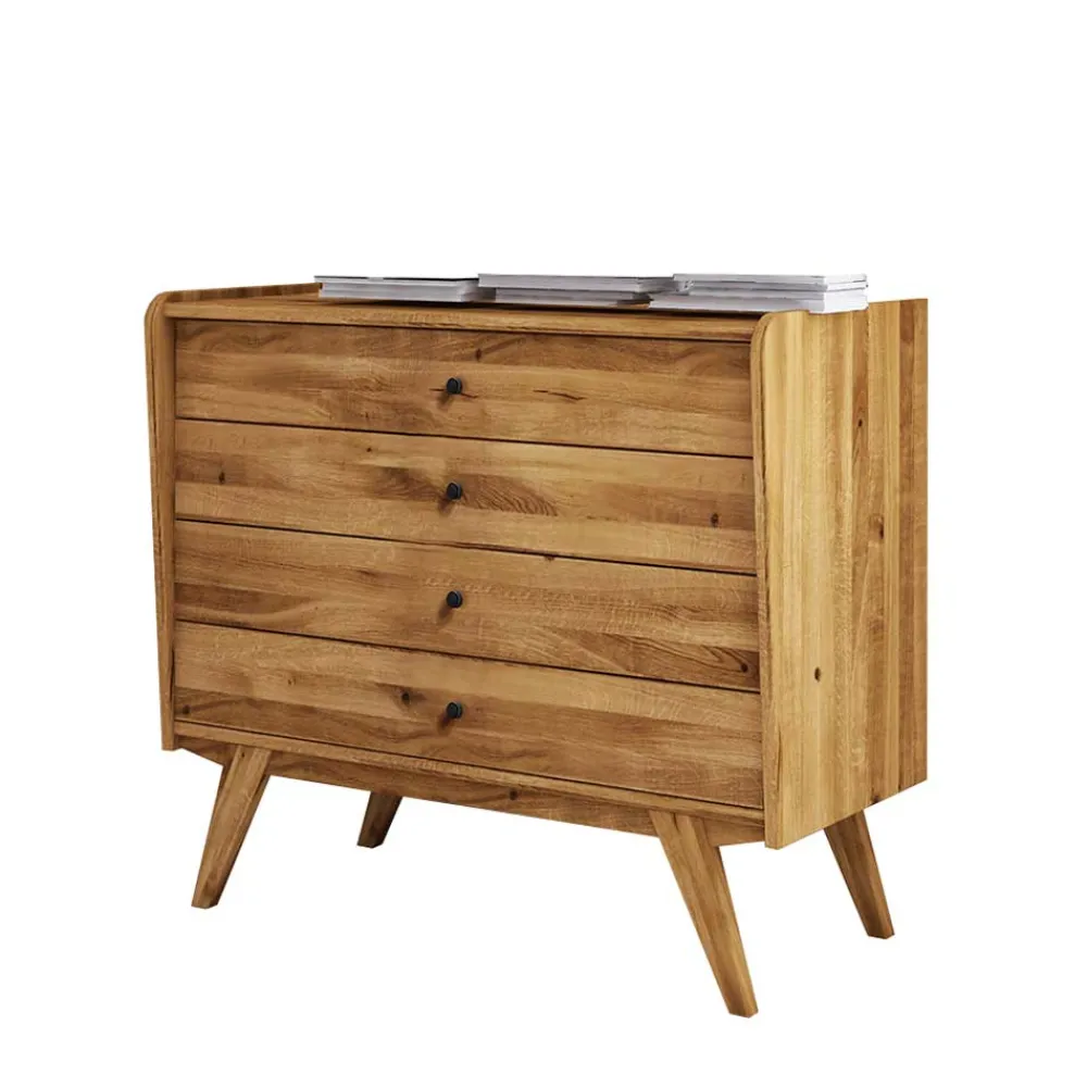 Wohnen Kommoden<4 Schubladen Kommode im Midcentury Design - Hardus