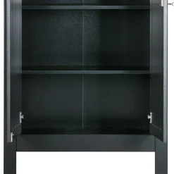 Wohnen Highboards|Kommoden<Abschließbare Vertiko Kommode in Schwarz - Wins