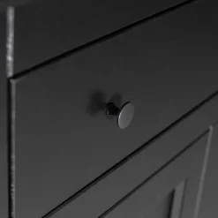 Wohnen Highboards|Kommoden<Abschließbare Vertiko Kommode in Schwarz - Wins