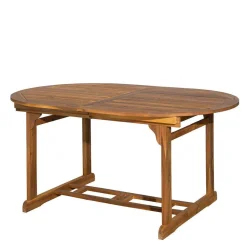Wohnen Sitzgruppe<Akazie Gartengruppe mit Tisch oval - Egina (vierteilig)