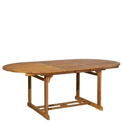Wohnen Sitzgruppe<Akazie Gartengruppe mit Tisch oval - Egina (vierteilig)