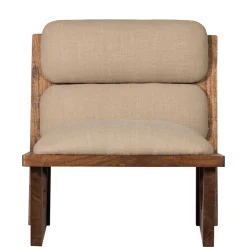 Wohnen Sessel<Akazienholz Sessel in Beige Boucle - Uriscano
