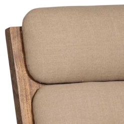 Wohnen Sessel<Akazienholz Sessel in Beige Boucle - Uriscano