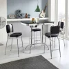 Wohnen Sitzgruppe<American Diner Bartisch Set Barataria mit 4 Stühlen (fünfteilig)