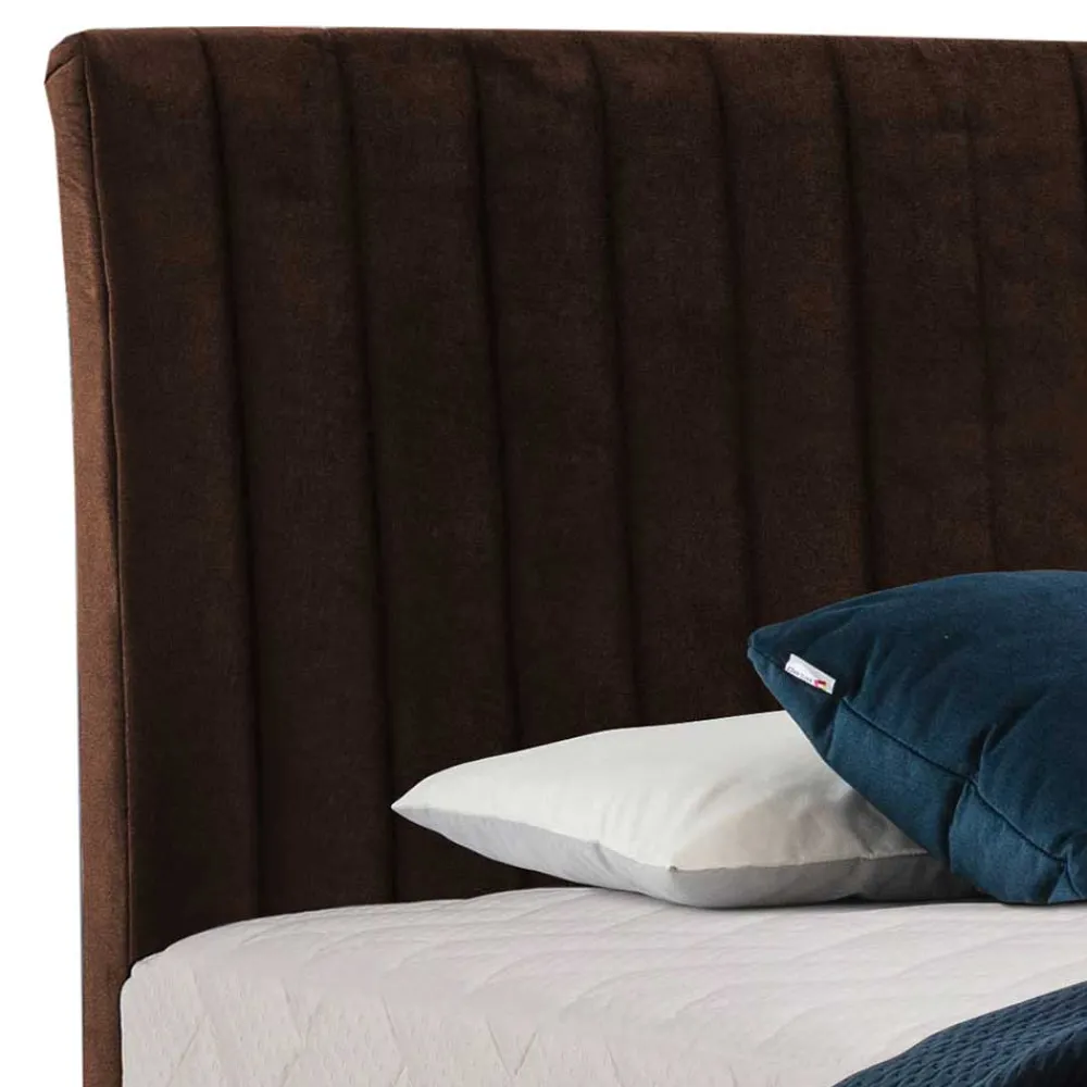 Wohnen Betten<Amerikanisches Bett - Boxspring - in Dunkelbraun - Pianona