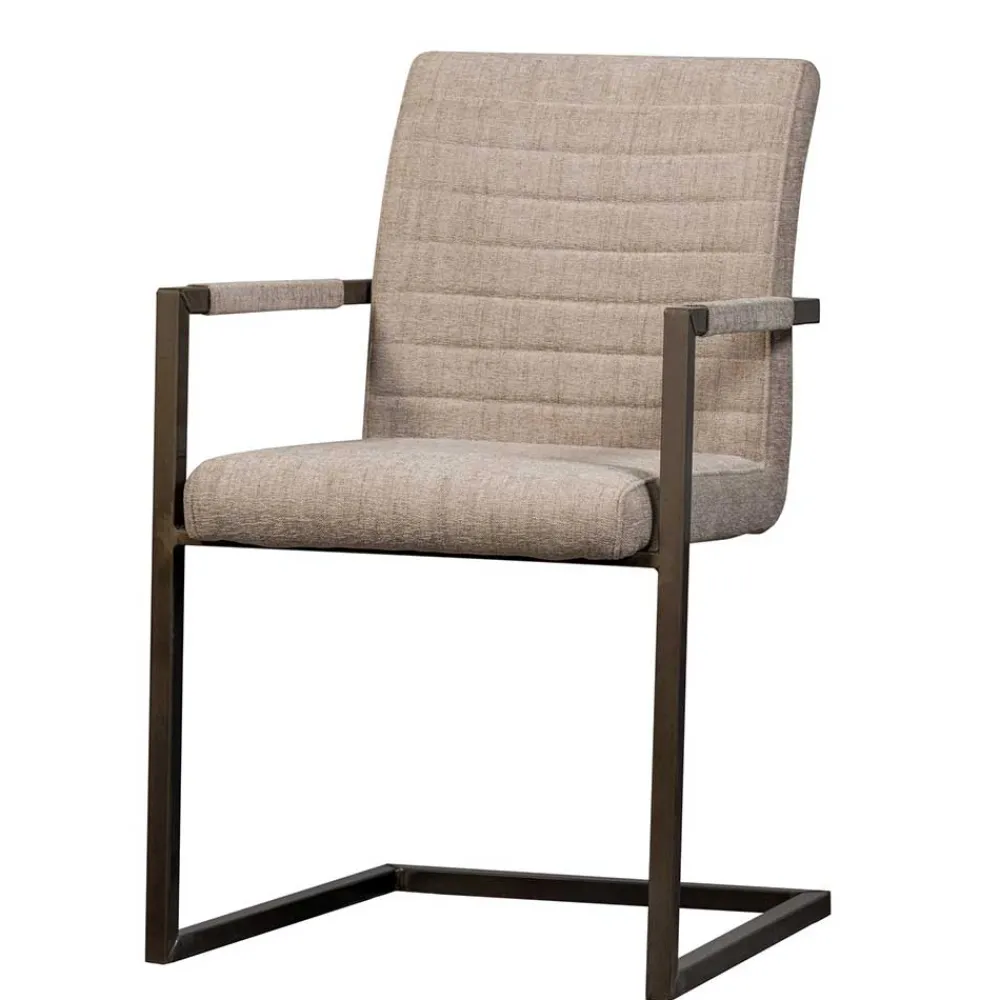 Wohnen Sessel<Armlehnen Freischwinger in Beige - Sentata (2er Set)
