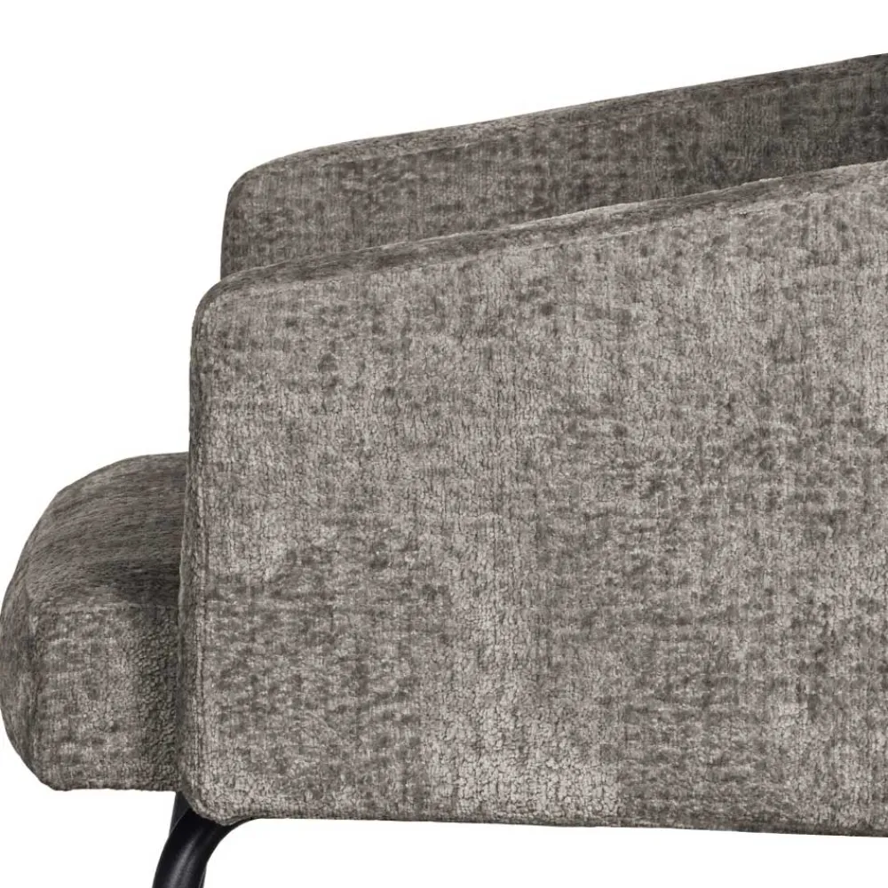 Wohnen Stühle<Armlehnenstuhl in Taupe Webstoff - Kalindo (2er Set)