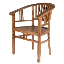 Wohnen Stühle<Armlehnstuhl Mangato aus Teak Recyclingholz