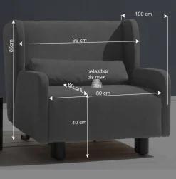 Wohnen Sessel|Sofas<Ausziehbarer Ohrensessel mit Bettfunktion - Actina