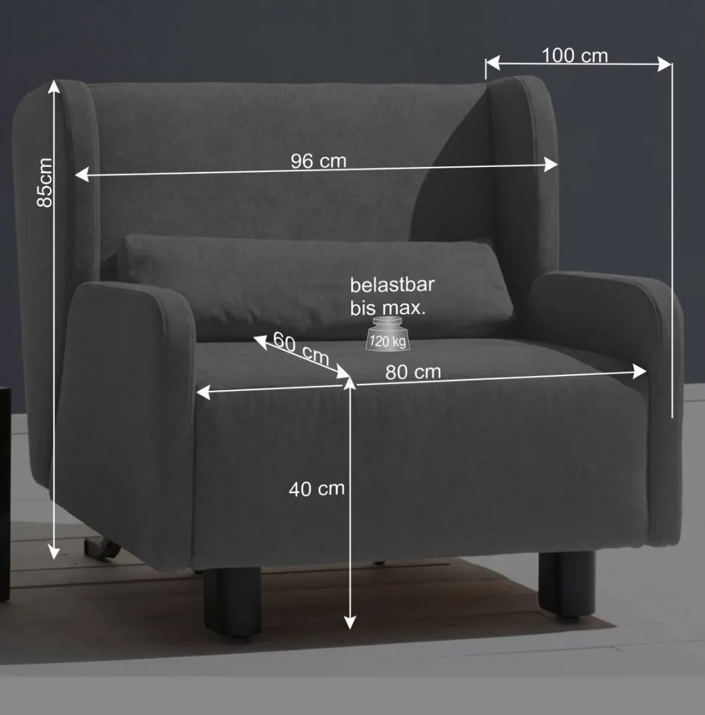 Wohnen Sessel|Sofas<Ausziehbarer Ohrensessel mit Bettfunktion - Actina