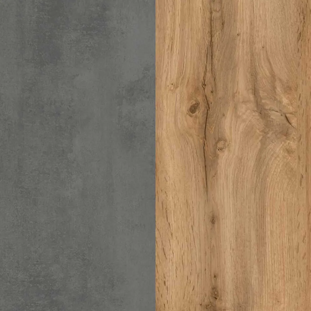 Wohnen Schränke<Bad Hochschrank in Beton & Holz Dekor - Mia