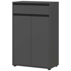 Wohnen Highboards<Bad Vertiko in Dunkelgrau - Rufu