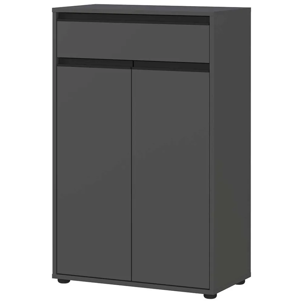 Wohnen Highboards<Bad Vertiko in Dunkelgrau - Rufu