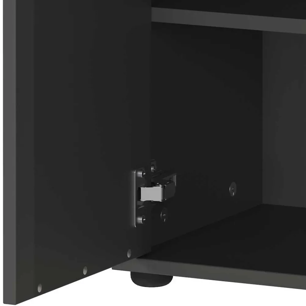 Wohnen Highboards<Bad Vertiko in Dunkelgrau - Rufu