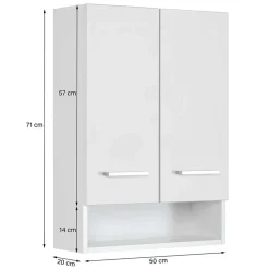 Wohnen Schränke<Badezimmer Hängeschrank in hellem Grau - Girios